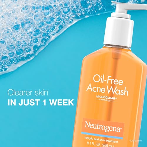 Neutrogena Oil-Free Acne Fighting Facial Cleanser with Salicylic Acid - 9.1 fl. oz, 3 pk