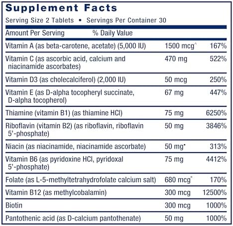 Life Extension, Two-Per-Day Multivitamin, V2, 60 Tablets