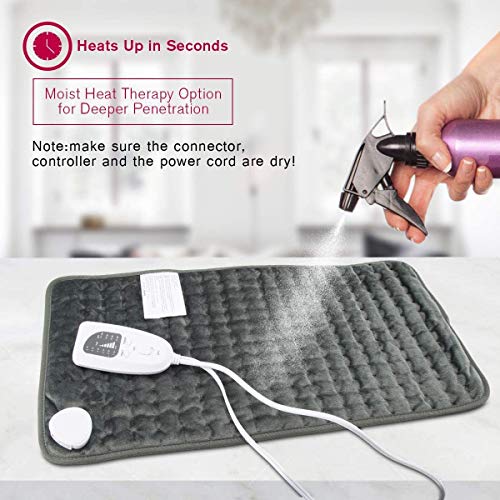 Electric Physiotherapy Heating Pad with Auto-Off Timer (12x24in) - Targeted Pain Relief