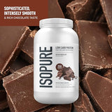 Isopure Low Carb Whey Protein Isolate Powder - Dutch Chocolate 3 lbs with Immune Support