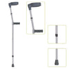 Dorra JL933L Anodized Aluminum Forearm Crutch with Movable Handgrip