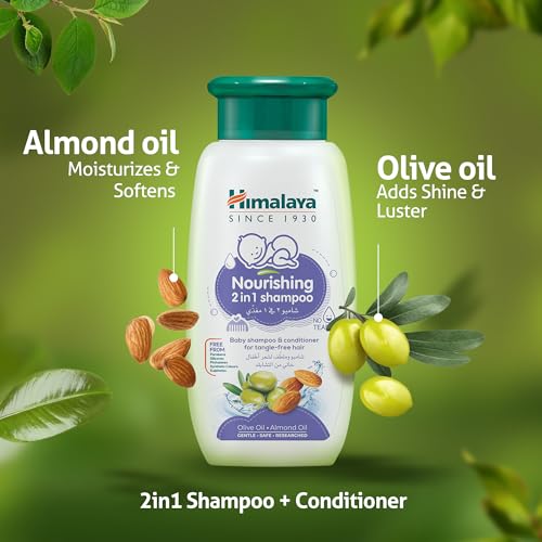 Himalaya Nourishing Baby 2-in-1 Shampoo & Conditioner with Olive & Almond Oils (200ml)
