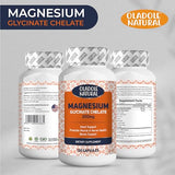 Oladole Natural Magnesium Glycinate Chelate Supplement - 200mg per Capsule with Organic Vegetables for Sleep, Calm & Stress Relief - 120 Capsules