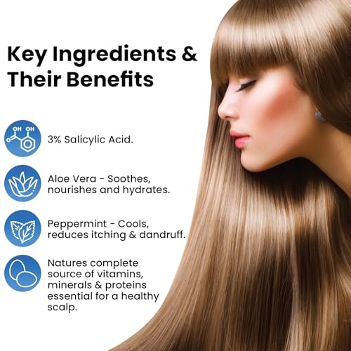 Dermasolve Psoriasis & Dandruff Shampoo + Conditioner - 8.0 oz for Itchy, Flaky Skin