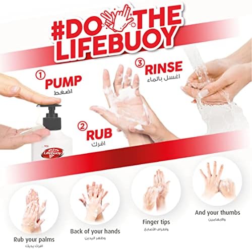 Lifebuoy Charcoal & Mint Antibacterial Hand Wash (500ml) - 100% Stronger Germ Protection*