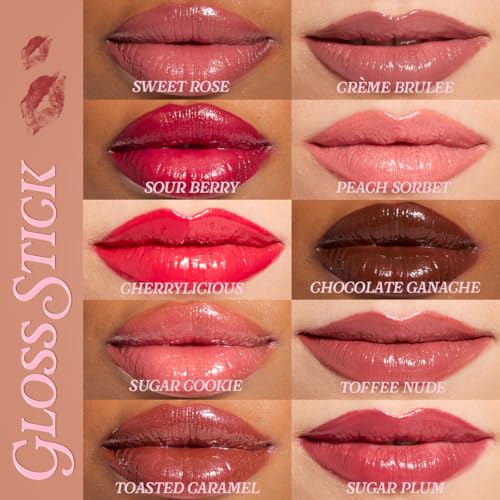 Revolution Pout Lip Gloss - Toffee Nude - Pigmented High Shine Formula with Hyaluronic Acid & Vitamin E