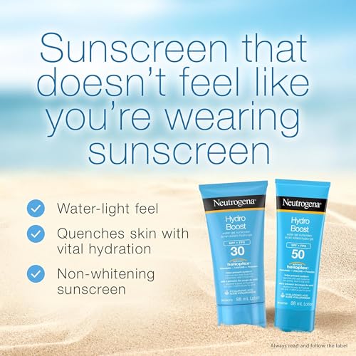 Neutrogena Hydro Boost Water Gel Lotion Sunscreen SPF 50 - 88ml - Hydrating & Lightweight