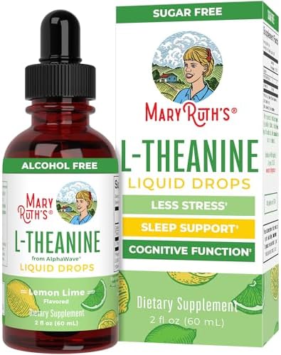 MaryRuth Organics L-Theanine Drops - Lemon Lime Flavor