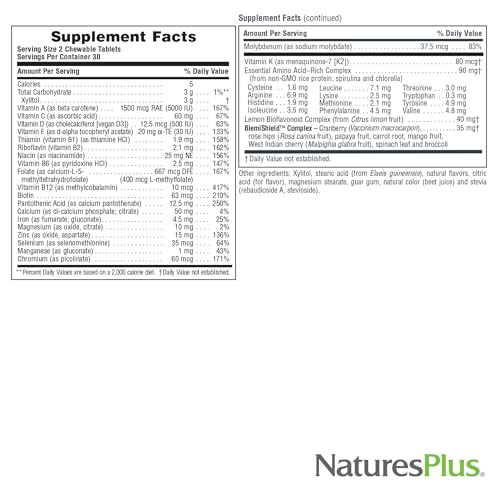 Nature's Plus Source of Life Power Teen For Him 60 Chewable Tablets - Sugar Free Wild Berry