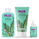 PLIX Rosemary Anti Hairfall Regime Combo (Shampoo, Conditioner & 3% Redensyl Serum) | Sulphate-Free