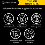 Nugenix Men's Daily Testosterone Multivitamin - 19 Vitamins and Minerals, Supports Free Testosterone