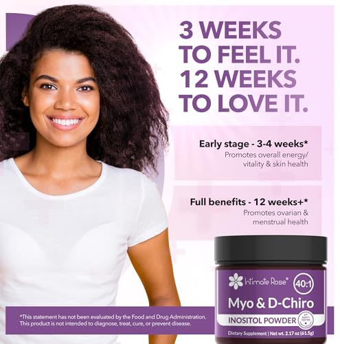 Intimate Rose Inositol Powder for Women - Myo-Inositol & D-Chiro Inositol Supplement