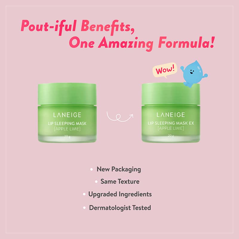 LANEIGE Lip Sleeping Mask - Apple Lime: Refreshing Lip Treatment