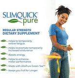 Slimquick Pure 3x Regular Strength Pills for Women to Help Achieve Weight Goals, Helps Metabolism, Lose Excess Water, Keeps Full for Longer with AlloPure Green Tea, Caffine, Caste Tree - 2x72 Capsules