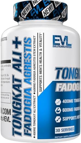 EVLution Nutrition, Tongkat Ali + Fadogia Agrestis, 400 mg, 60 Veggie Capsules (200 mg per Capsule)