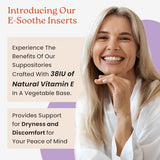 NewLife Naturals Vitamin E Suppositories 38IU - Natural Dryness & Menopause Relief, 24 Inserts