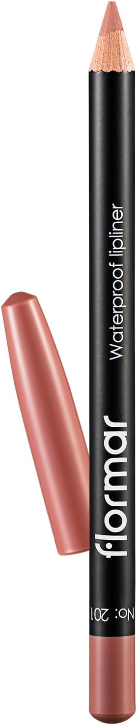 Flormar Waterproof Lipliner 201 Naturally Nude - Precise Definition & Long-Wear