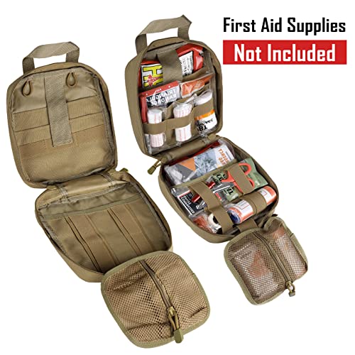 LIVANS Tactical First Aid Pouch - MOLLE EMT Medical Bag with Quick Release Design for Military & Outdoor Survival