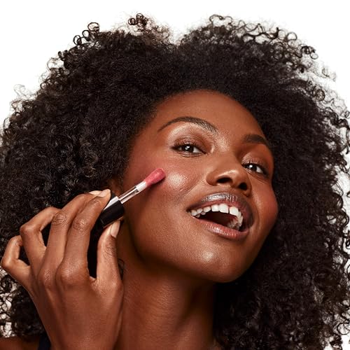 Saie Dew Blush - Cutie Warm Dusty Rose: Blendable Liquid Cheek Flush