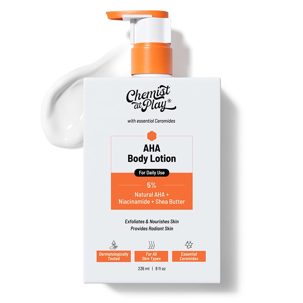 Chemist At Play AHA Body Lotion - 5% Natural AHA & Niacinamide with Shea Butter
