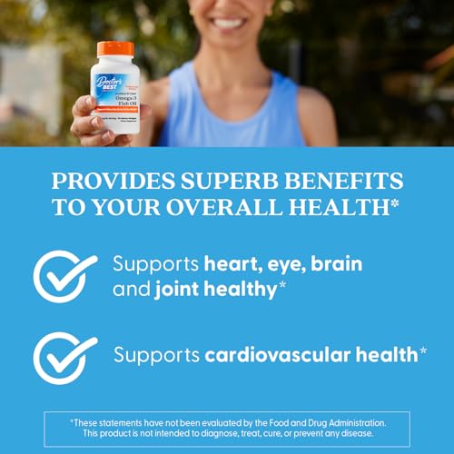 Doctor's Best Purified & Clear Omega 3 Fish Oil Capsules