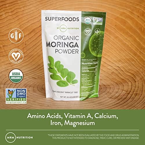 Organic Moringa Powder - Boost Your Wellness Naturally (8.5 oz)