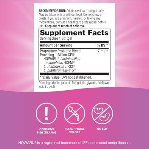 Nature's Way Probiotic Pearls for Women - Supports Vaginal & Digestive Health (90 Softgels)