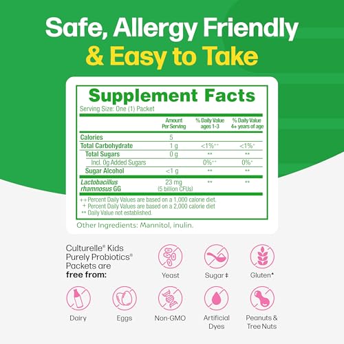 Culturelle Kids Purely Probiotics Packets - Daily Supplement - 50 Count