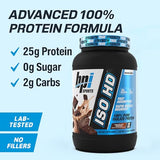 BPI Sports ISO HD Isolate Protein - Chocolate Brownie, 1.6 lbs