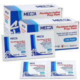 Povidone Iodine Prep Pads & Sticks, 10% Antiseptic Solution (Box of 200)