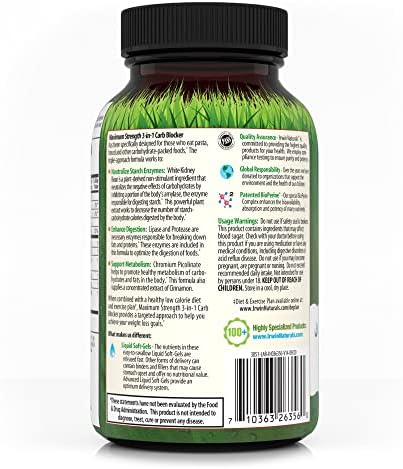 Irwin Naturals 3-in-1 Carb Blocker: Maximum Strength for Weight Management