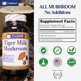 Tiger Milk Mushroom (Lignosus Rhino.) USA Grown Lung Respiratory Immune Support Supplement - 450mg Capsules