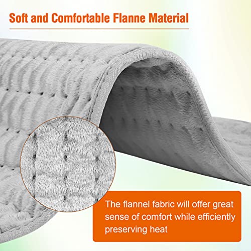 Faylor Electric Heating Pad for Back, Neck & Shoulder Pain Relief (12"x24")