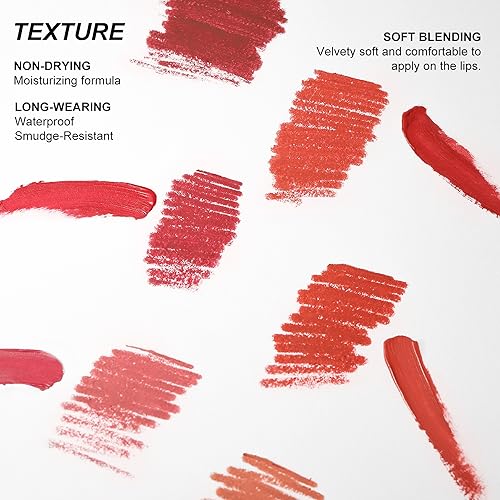 Liquid Lipstick & Lip Liner Combo Set - Matte Lip Contour Kit