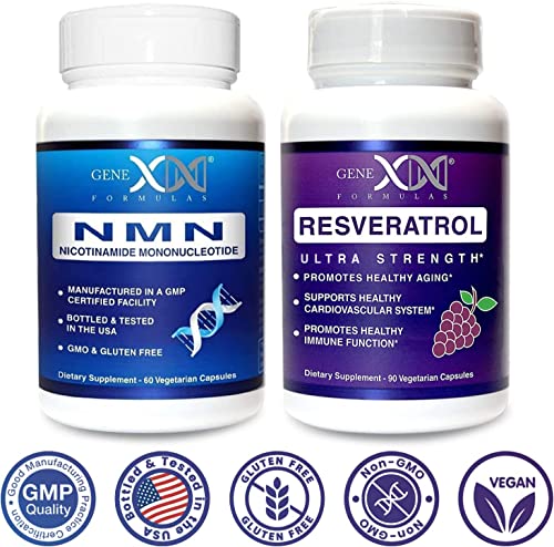 GENEX NMN & Resveratrol Dynamic Duo for Healthy Aging Support (2 Bottles)