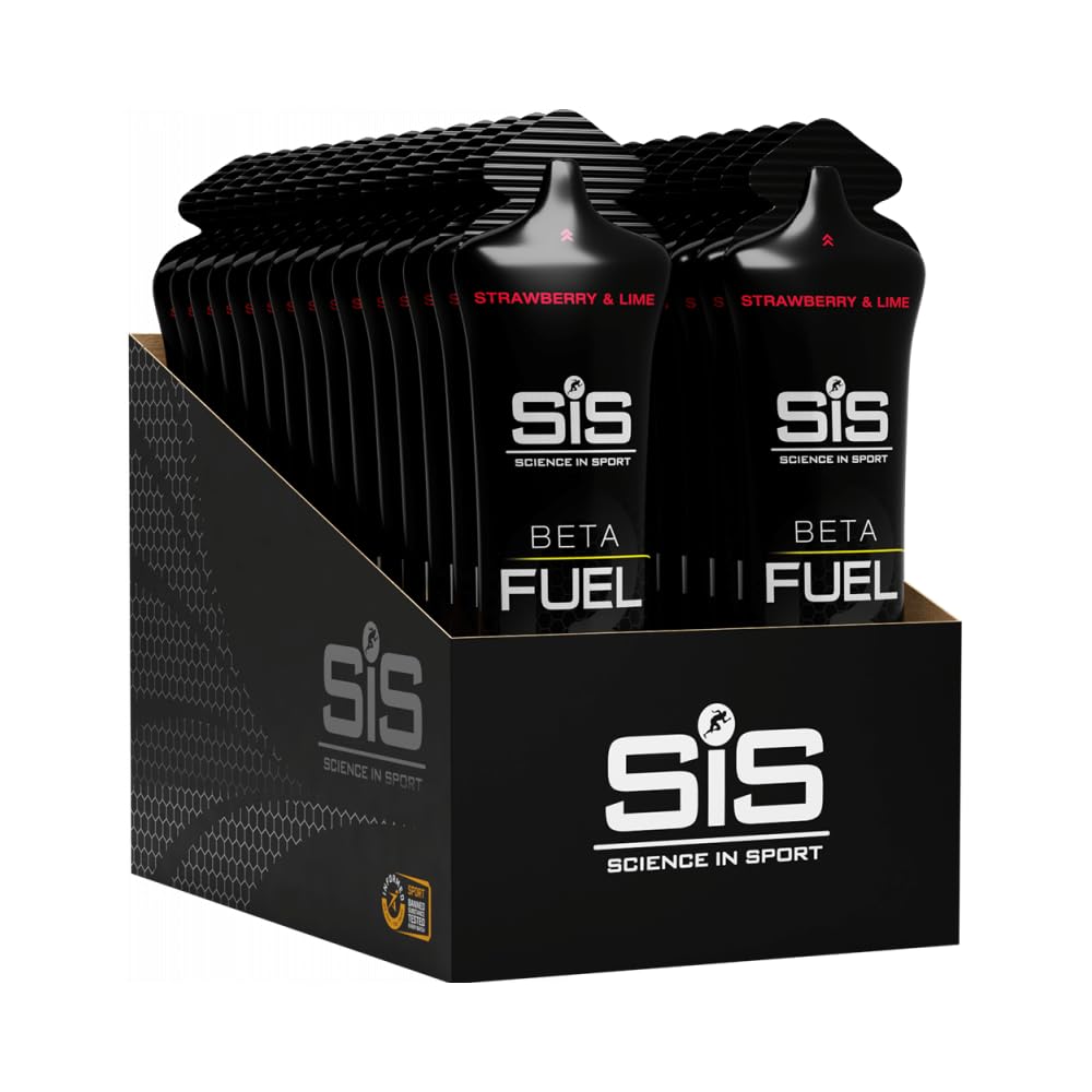 SiS Beta Fuel Energy Gel - Strawberry & Lime (30 Pack x 60ml)