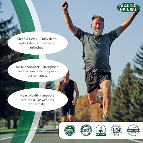 Oladole Natural Magnesium Citrate 420mg - 120 Tablets for Sleep, Relaxation & Muscle Support