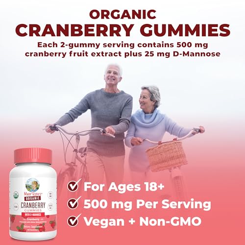 MaryRuth Organics Organic Cranberry Gummies - Urinary Tract Health for Women