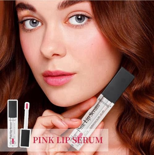 Color Changing Lip Gloss - Hydrating Lip Oil with Tinted Shine, Non-Greasy Plumping Lips Serum, Transparent Moisturizing Lips Balm for Women & Girls (Pink)