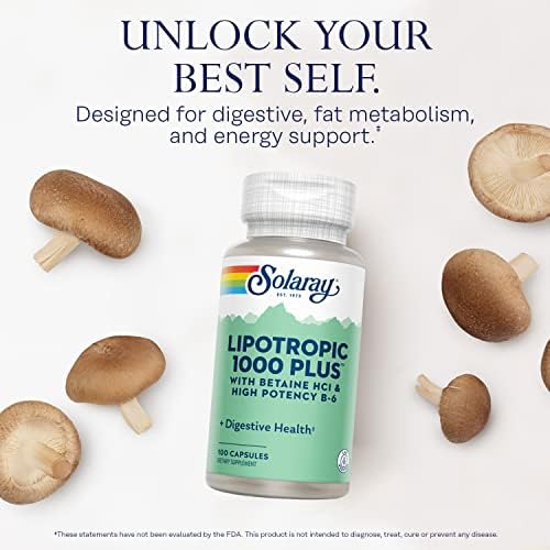 Solaray Lipotropic 1000 Plus - 100 Capsules