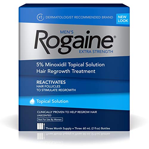 Rogaine 5% Minoxidil Topical Solution – Value Pack (3x 60mL Bottles)