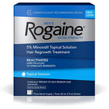 Rogaine 5% Minoxidil Topical Solution – Value Pack (3x 60mL Bottles)