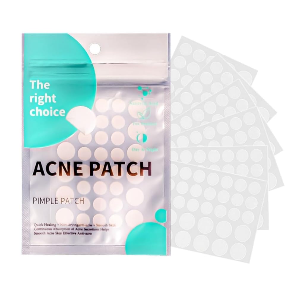 Sawanork Pimple Patches for Face - 216 Count Hydrocolloid Acne Stickers (2 Sizes)
