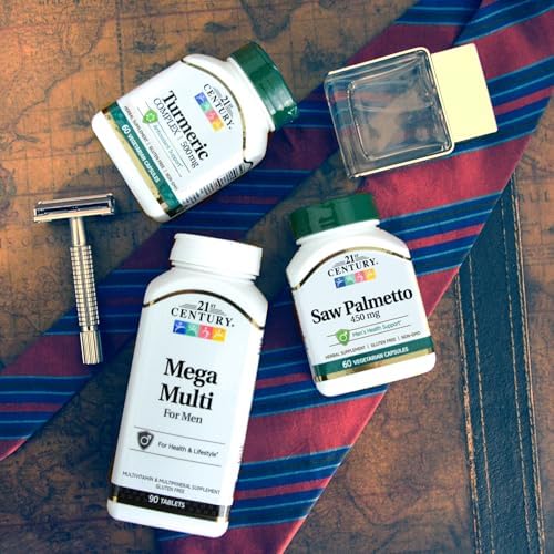 Saw Palmetto Vegetarian Capsules for Men's Health - 450mg, 60 Count