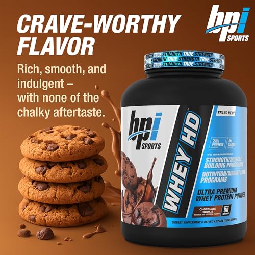 BPI Sports Whey HD Ultra Premium Protein Powder Chocolate Cookie - 4.2 Pound