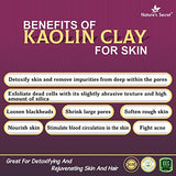 Nature's Secret Kaolin Clay Brightening Mask - Detoxifying Face Treatment
