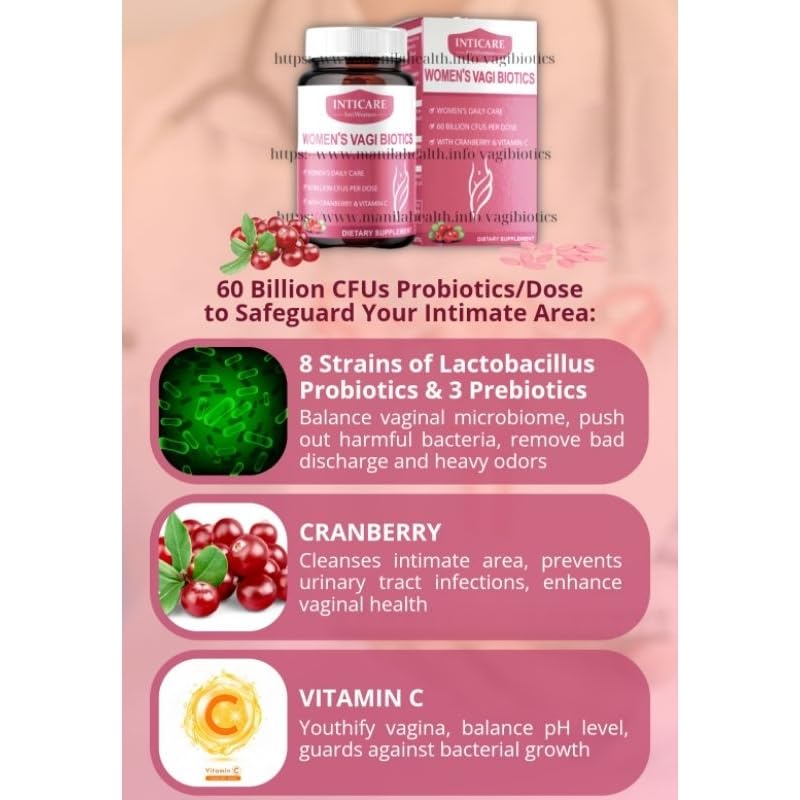 IntiWoman Women's Vagi Biotic - Probiotic for Feminine Health