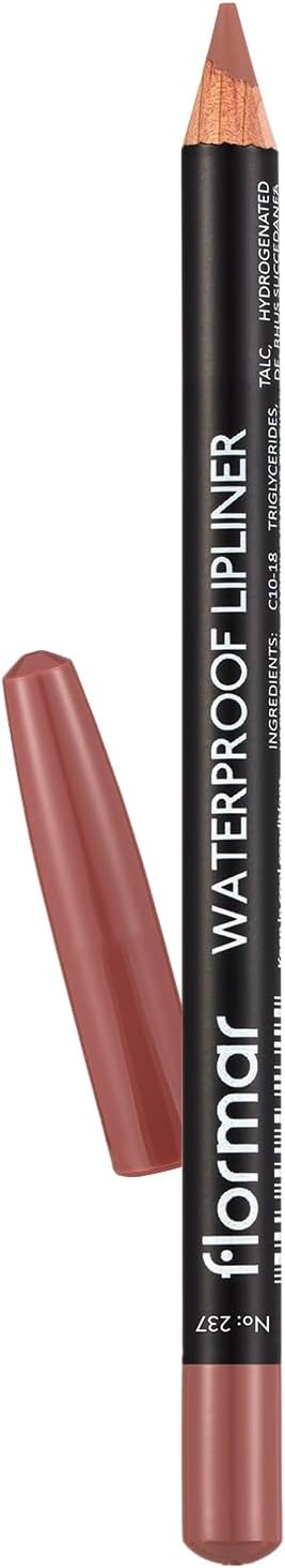 Flormar Waterproof Lip Liner - Rosy Sand (237) - Smudge-Proof