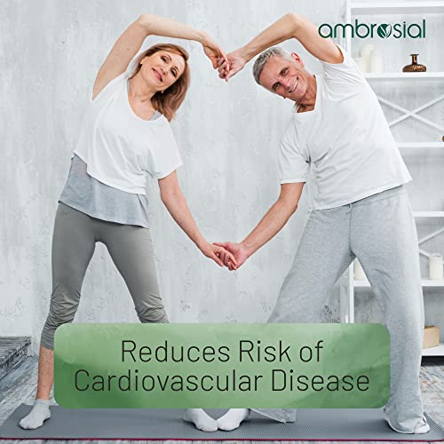 Ambrosial Omega 3 Fish Oil - 1000 mg with 180 mg EPA & 120 mg DHA - 60 Softgels