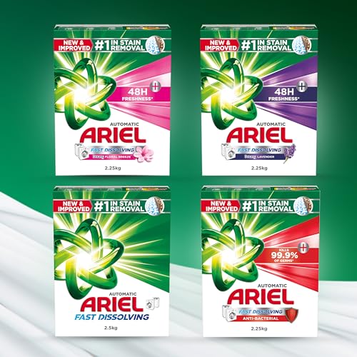 Ariel Automatic Powder Detergent (2x2.5KG) + FREE 1L Downy Valley Dew Fabric Conditioner